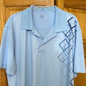 Falls Creek Men's Polo Shirt with Geometric Design